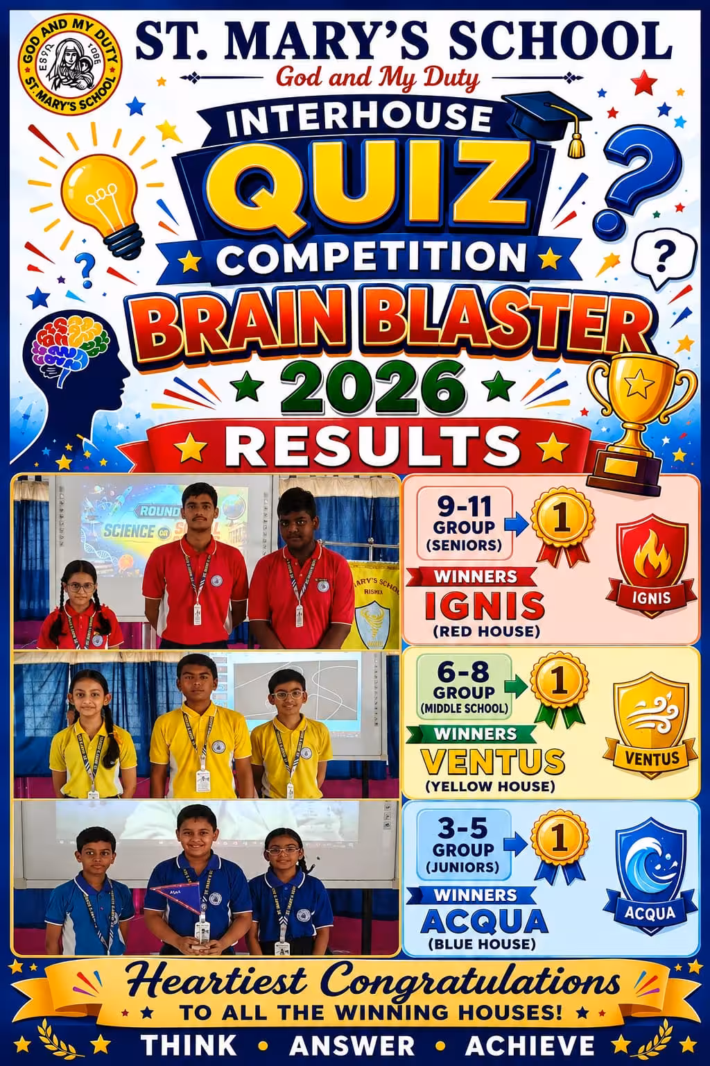 Inter-House Quiz Competition